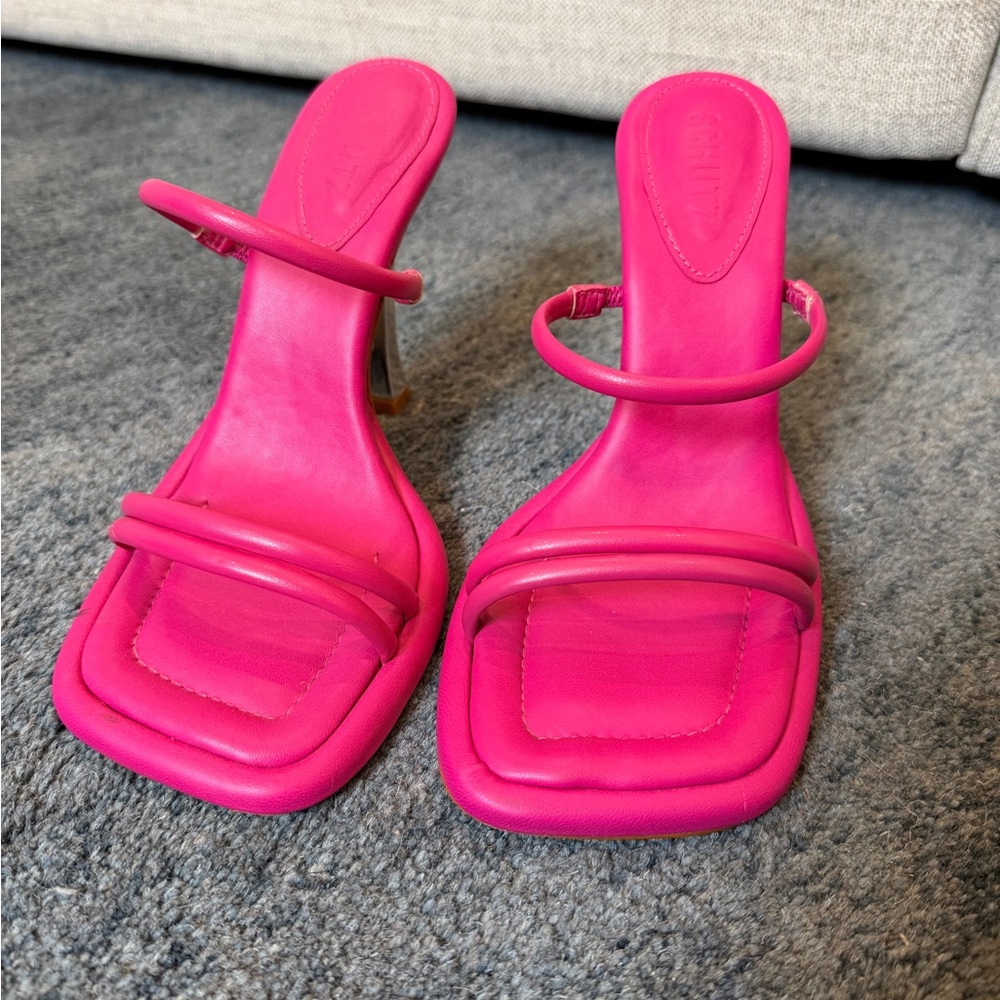 SCHUTZ Pink Heeled Sandals